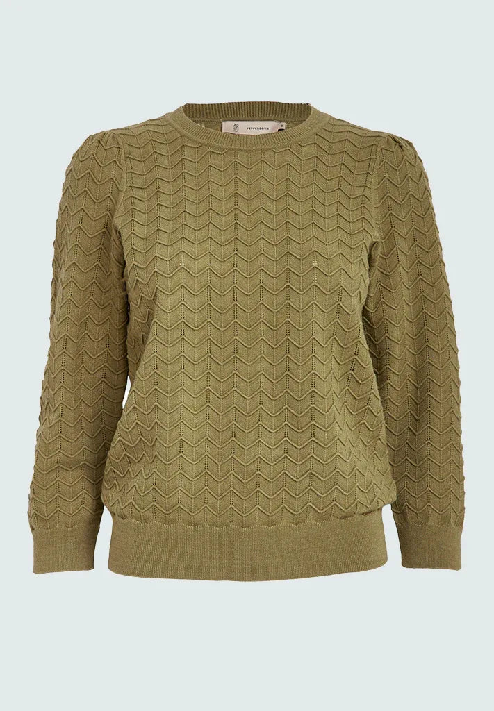 PCRosy 3/4 Sleeve Pullover - Groen