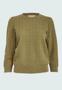 PCRosy 3/4 Sleeve Pullover - Groen