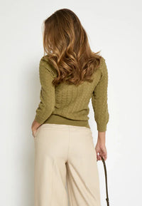 PCRosy 3/4 Sleeve Pullover - Groen