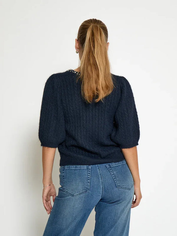 PCKira Knit Blouse - Zwart
