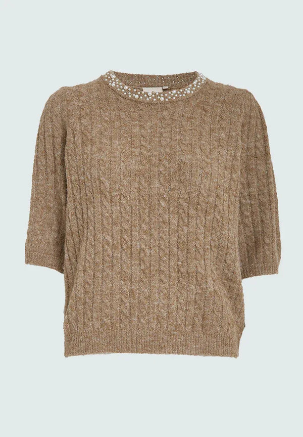PCKira Knit Blouse - Zand