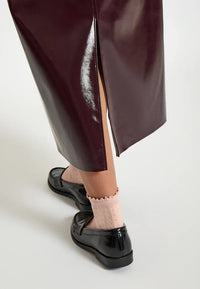PCLucinda Vegan Skirt - Bruin