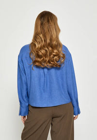 PCGaby Short Shirt - Blauw