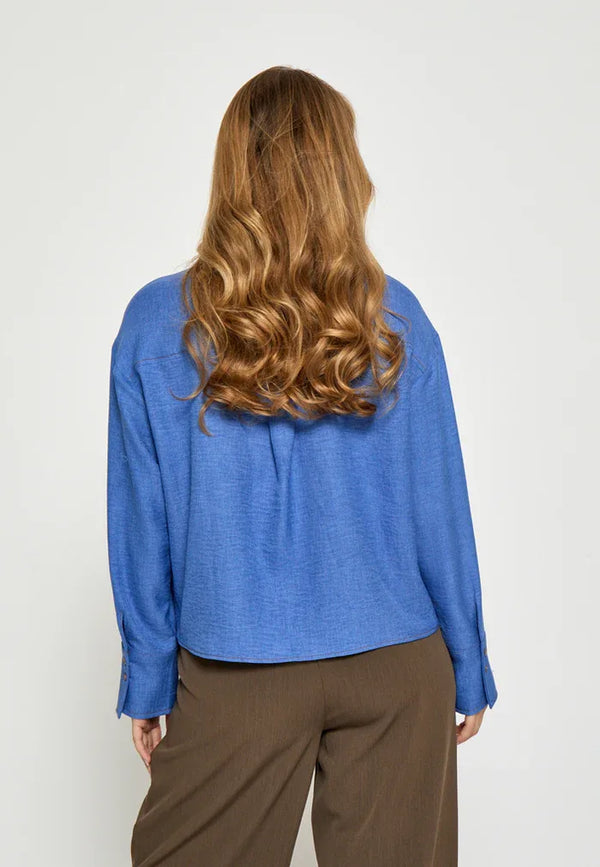 PCGaby Short Shirt - Blauw