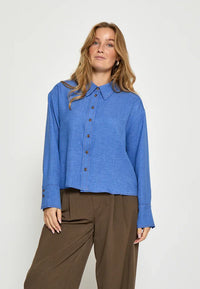 PCGaby Short Shirt - Blauw