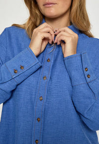 PCGaby Short Shirt - Blauw