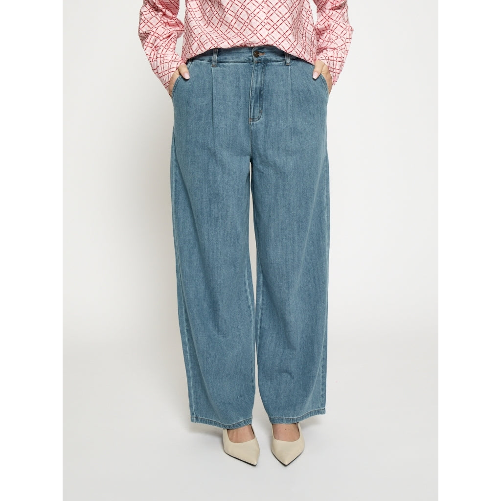 PCNoèlle Denim Pant - Blauw