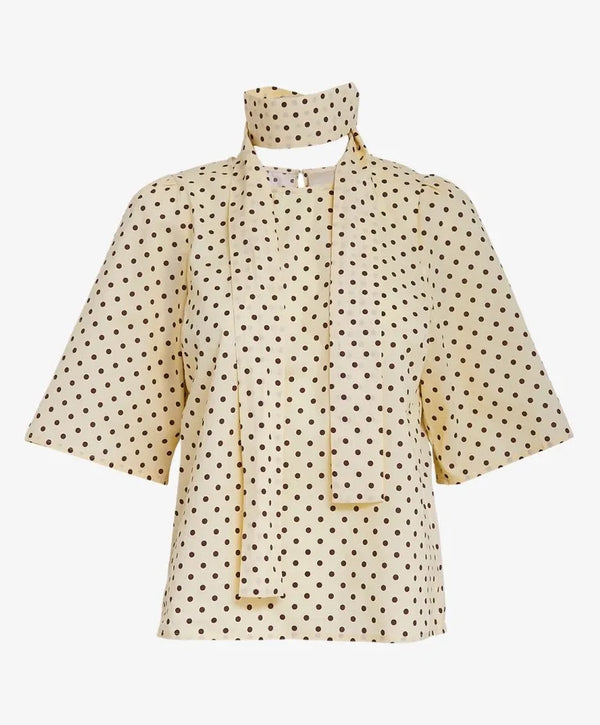 PCTyrell Wide Sleeve Blouse - Geel