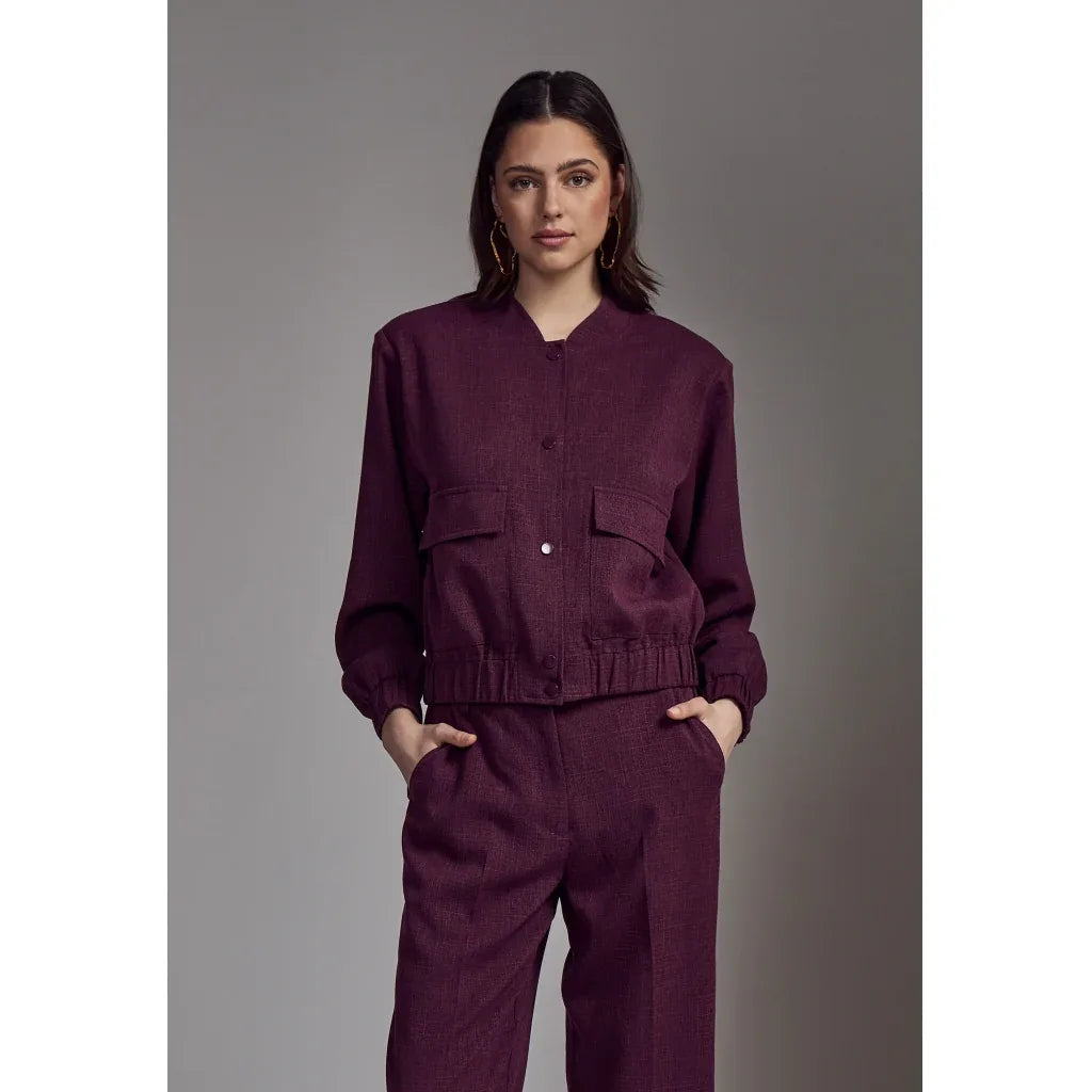 PCDivana Bomber Jacket - Paars