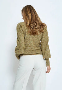PCKate Puff Sleeve Pullover - Grijs