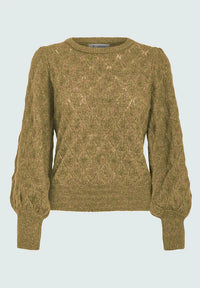PCKate Puff Sleeve Pullover - Grijs