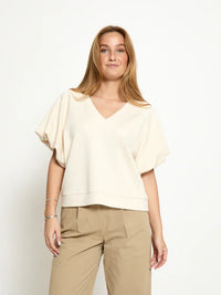 PCMinnie GRS Ballon Sleeve Blouse - Wit