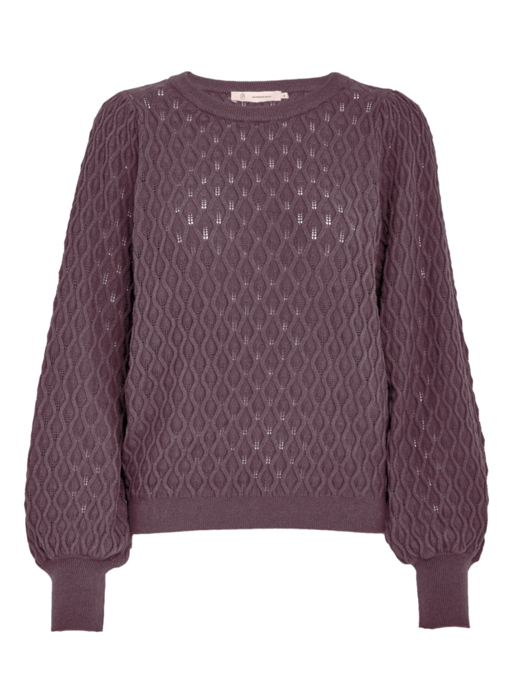 PCRosalia Puff Sleeve Knit Pullover - Zwart