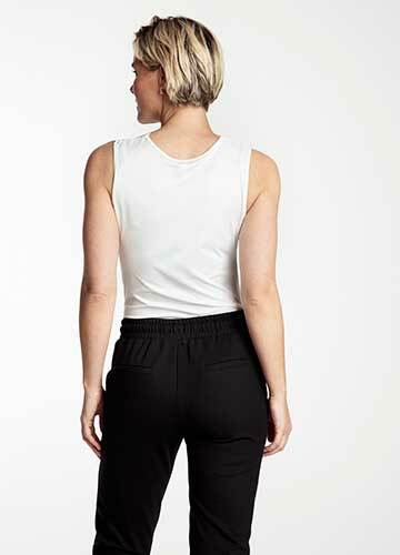 Basic Top V-Neck Lace - Wit