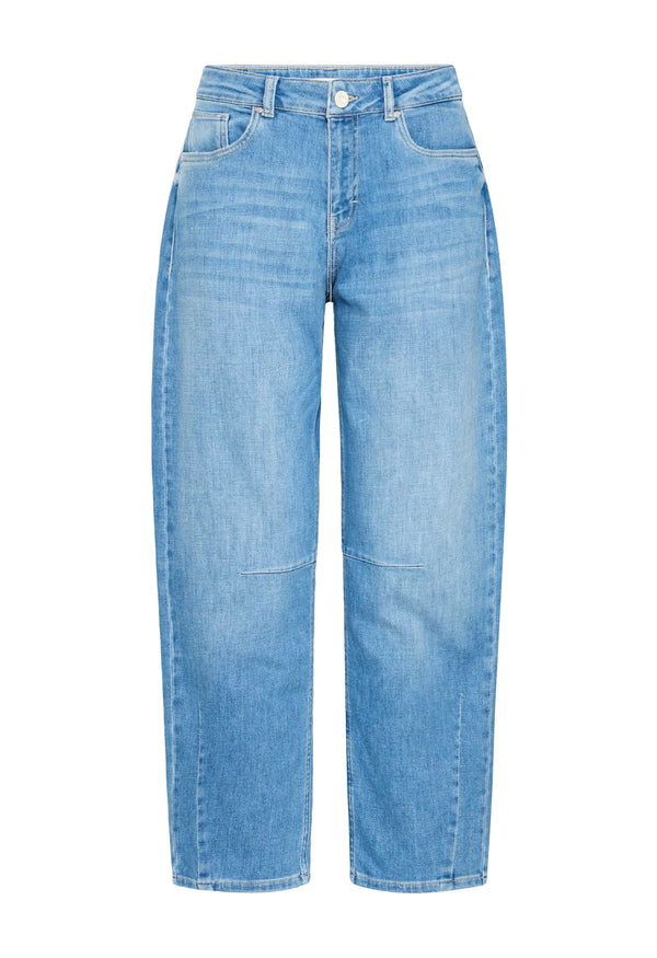 PZANNI HW Jeans Barrel Leg - Blauw