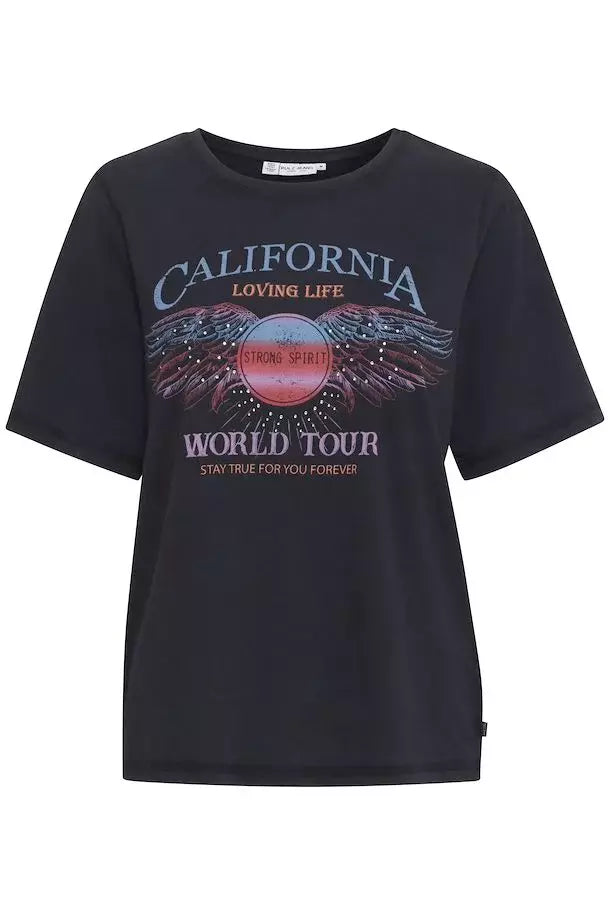 PZBRIELLE World Tour Tshirt - Zwart