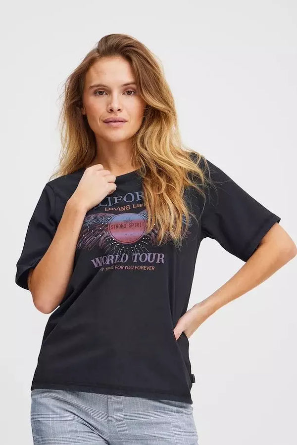 PZBRIELLE World Tour Tshirt - Zwart