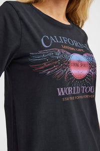 PZBRIELLE World Tour Tshirt - Zwart