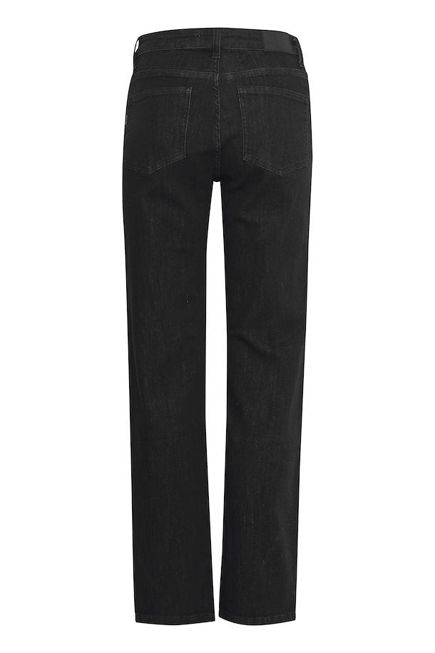 PZJOYY HW Jeans Straight Leg - Zwart