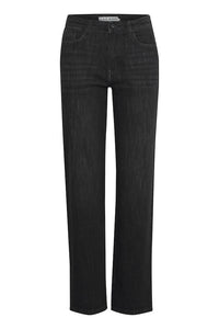 PZJOYY HW Jeans Straight Leg - Zwart