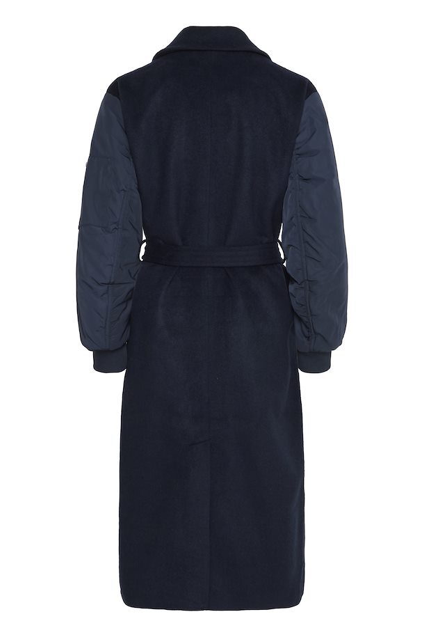 PZLEA Long Wool Outerwear - Blauw