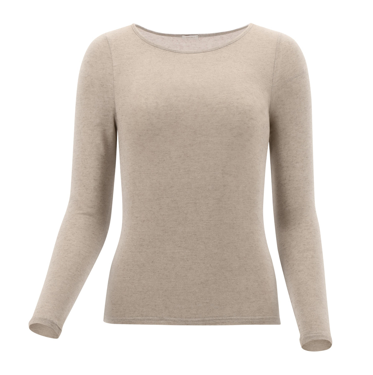 Perfect Line Cashmere - T-Shirt Long Sleeve - Beige