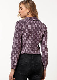Blouse Travel Little Diamonds - Zwart