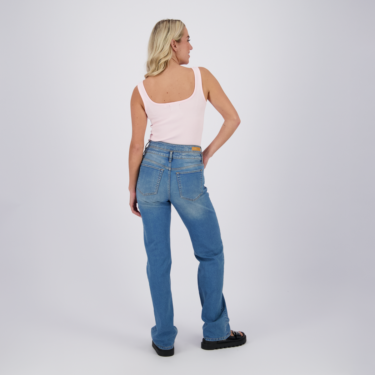Sarah Special comfort straight jeans - Blauw