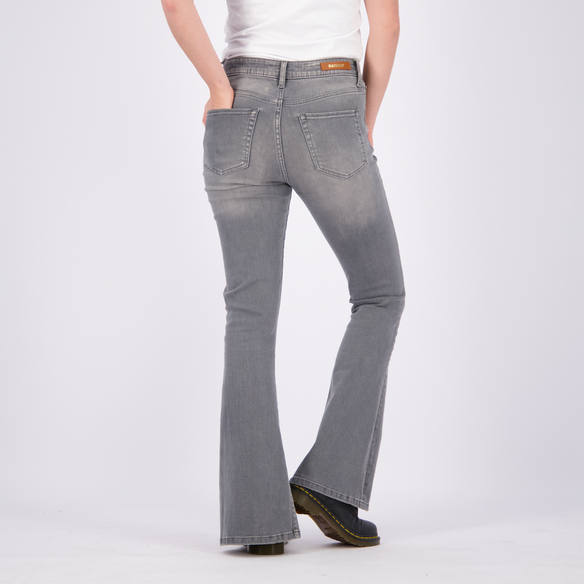 Sunrise split jeans - Grijs