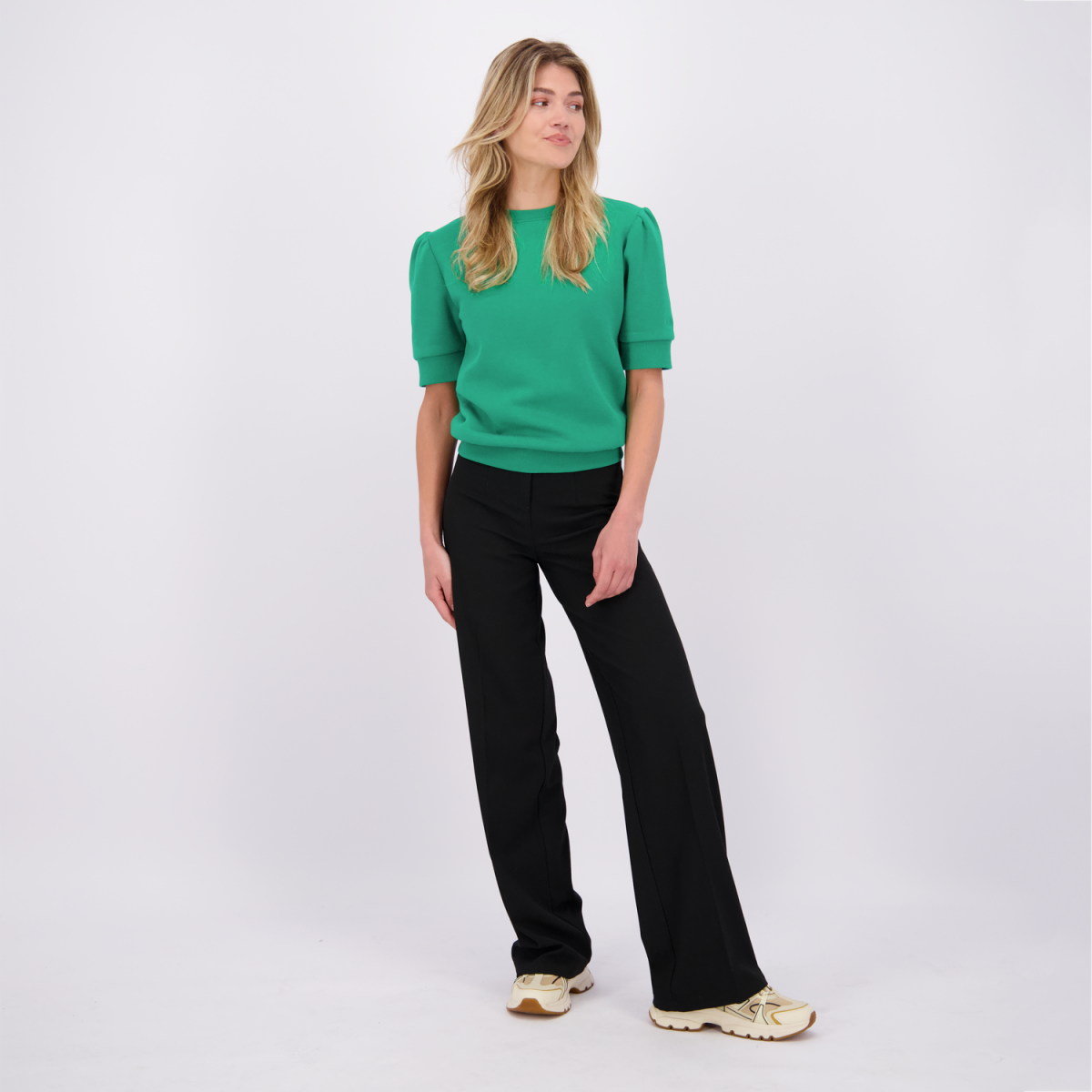 Stefanie flared pants - Zwart