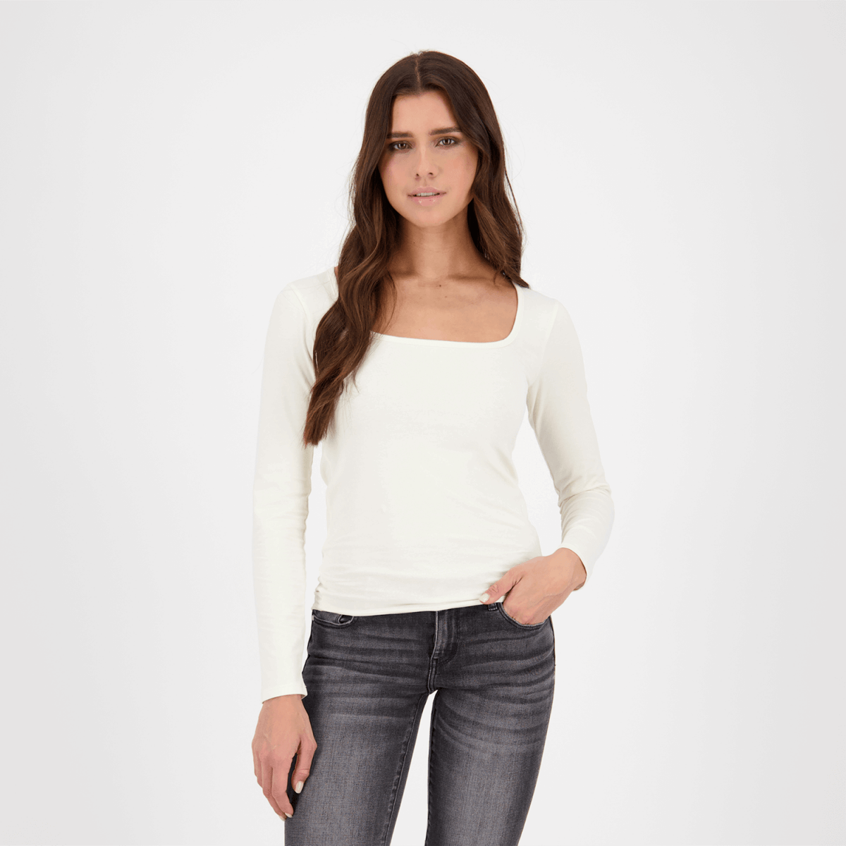Saba longsleeve - Wit