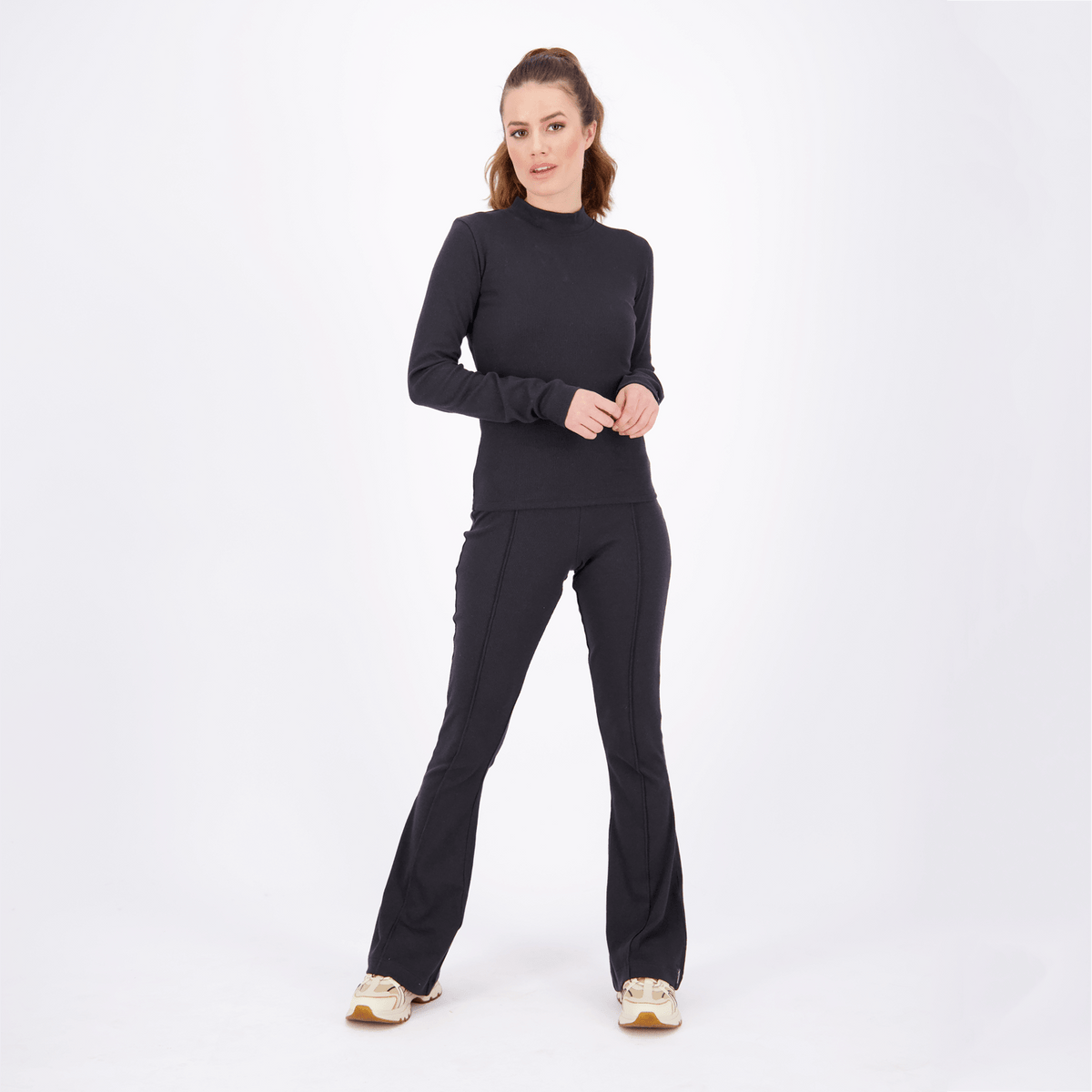 Joy flared pants - Zwart