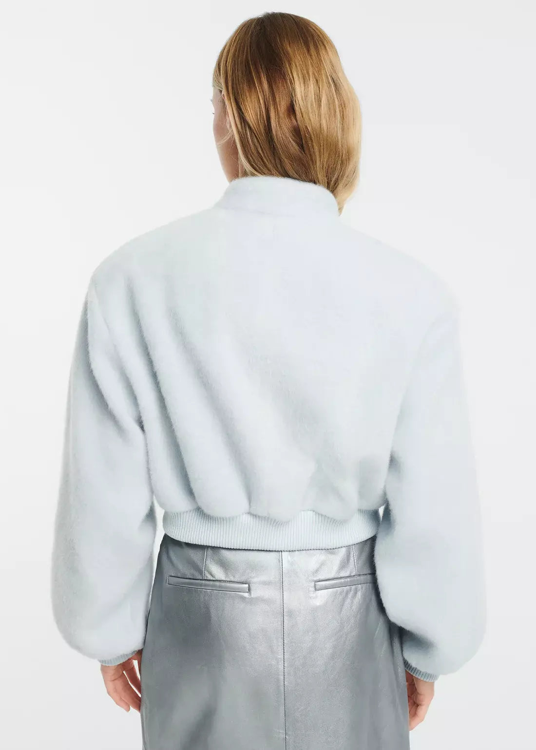 REINA Jacket Faux Mohair - Blauw
