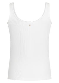 Rib Singlet Button Detail