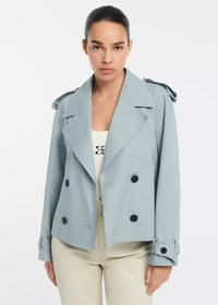Samora Cotton Twill Jacket - Blauw