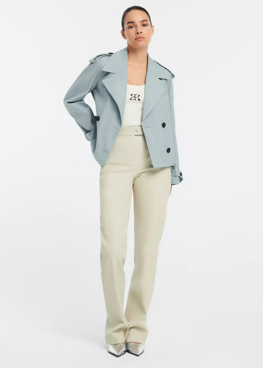 Samora Cotton Twill Jacket - Blauw