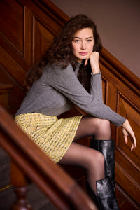 Skirt Fancy Tweed - Geel