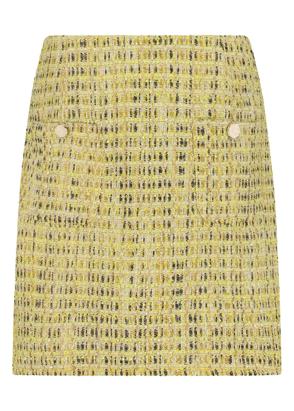 Skirt Fancy Tweed - Geel