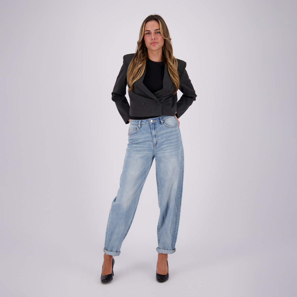 balloon jeans - Blauw