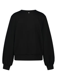 Sweater Sailor Buttons - Zwart