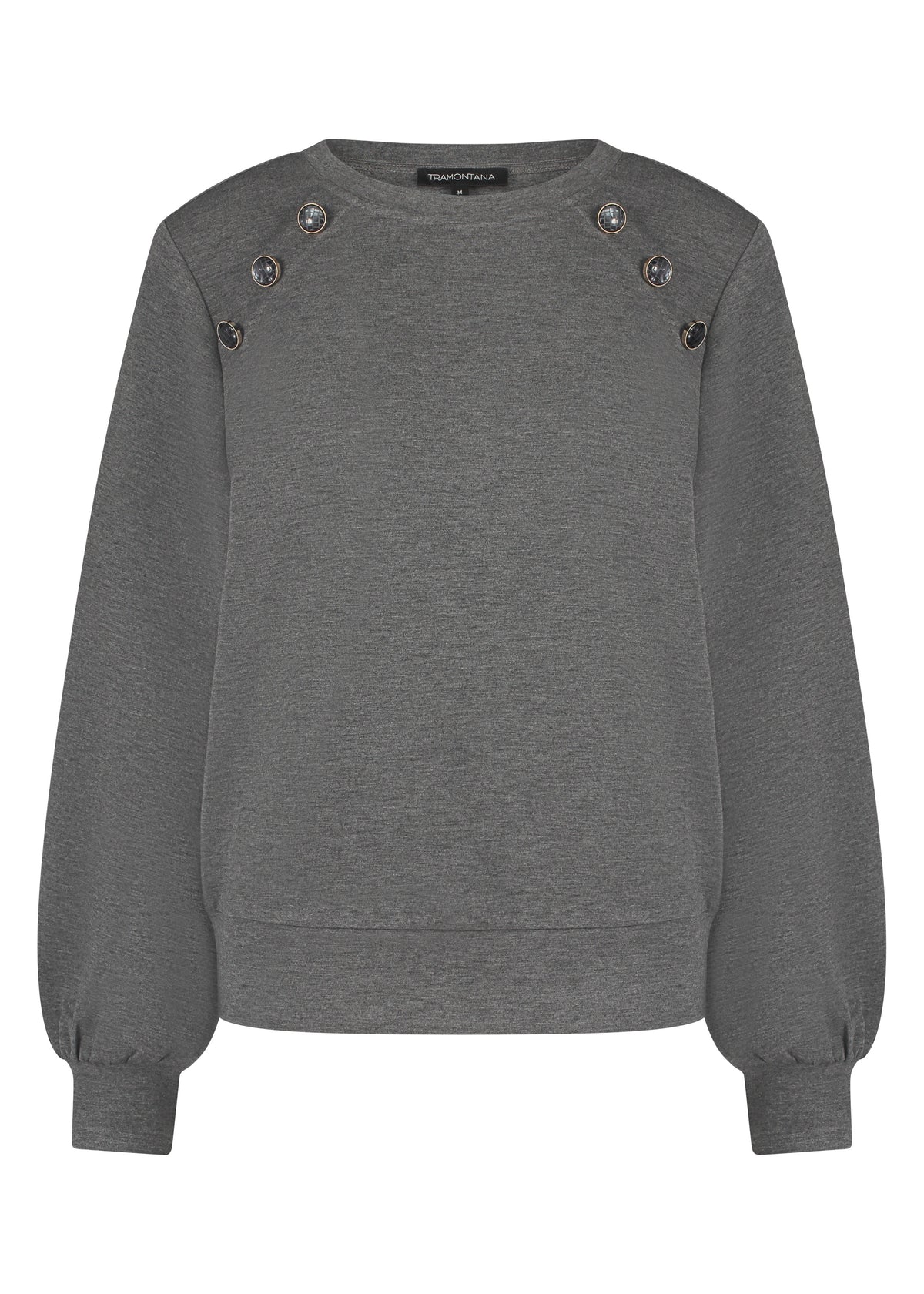 Sweater Sailor Buttons - Grijs