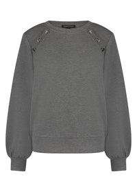 Sweater Sailor Buttons - Grijs