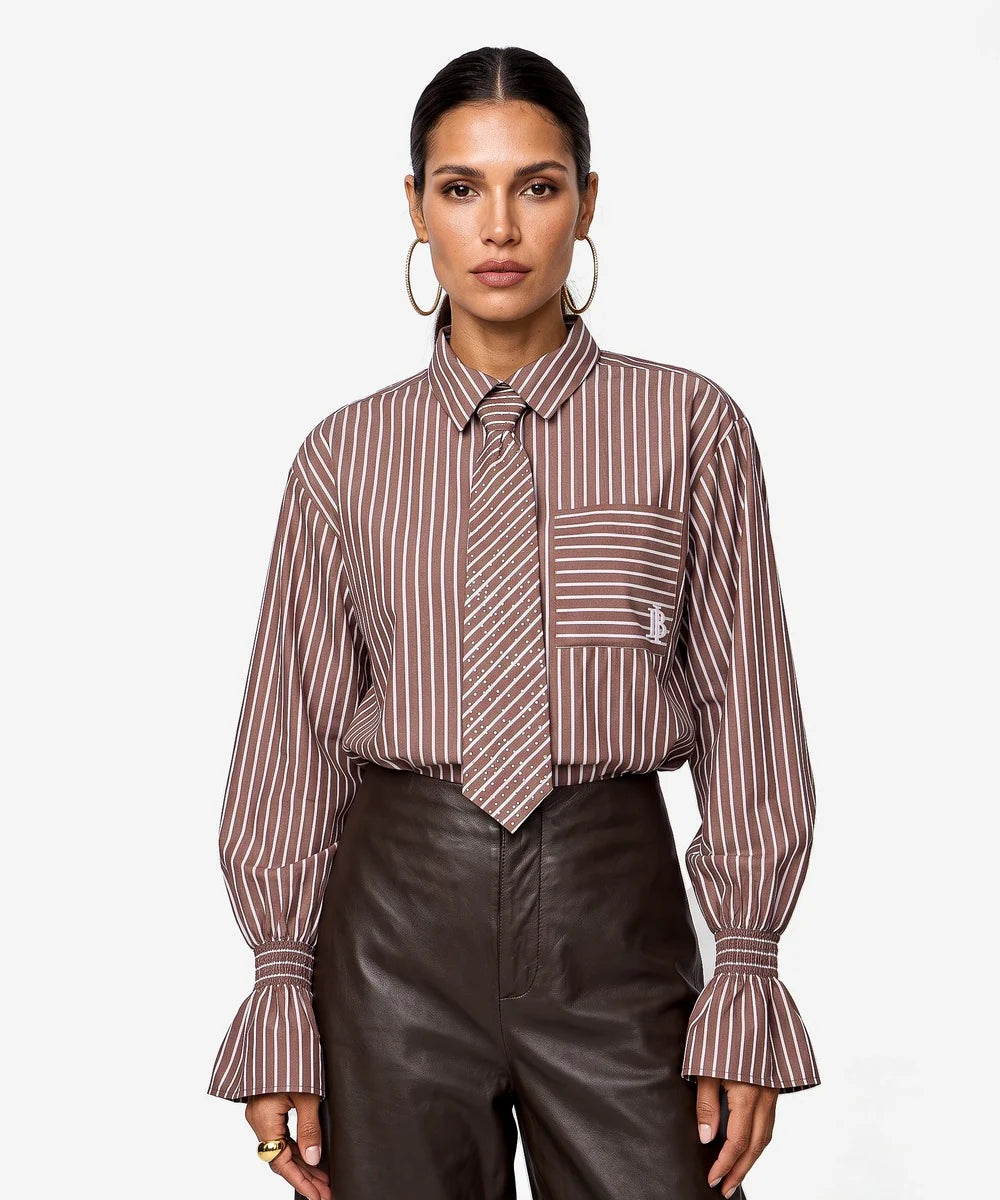 Talya-Tie Blouse