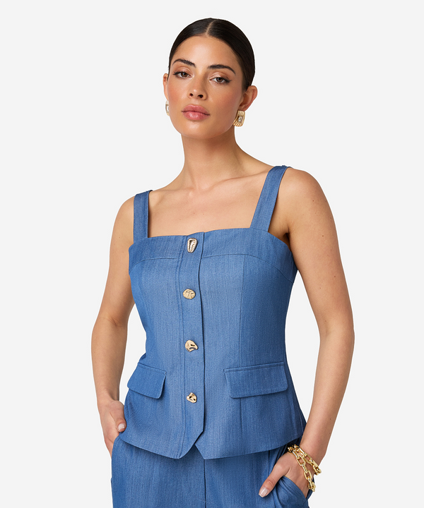Tami Top - Blauw