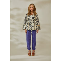 Tansenia Long Sleeve Quilted Jacket - Grijs