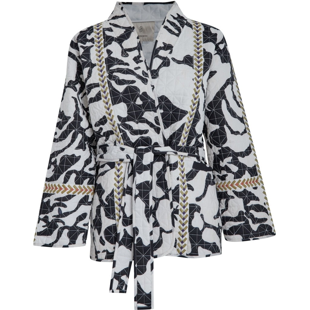 Tansenia Long Sleeve Quilted Jacket - Grijs