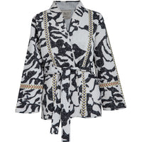 Tansenia Long Sleeve Quilted Jacket - Grijs