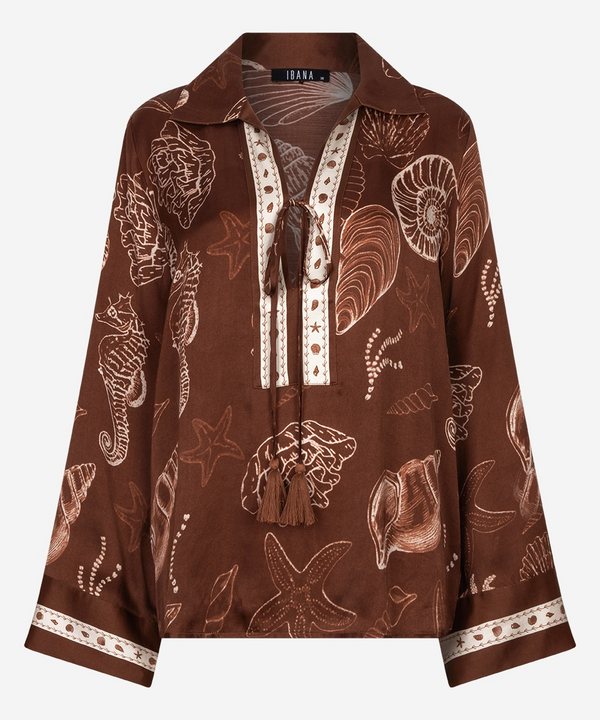 Tarya Shell Blouse - Bruin