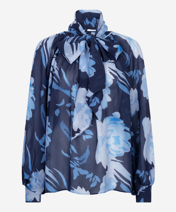 Tiara Floral Blouse - Blauw