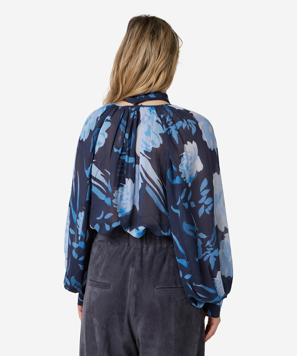 Tiara Floral Blouse - Blauw